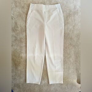 Athleta Cropped Ponte Cream Pants